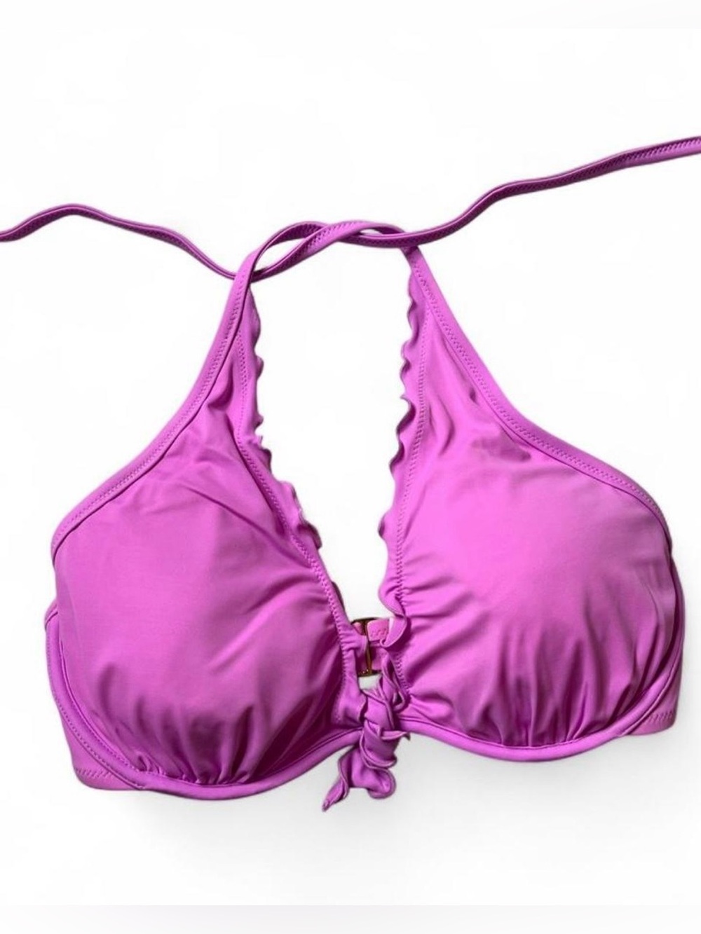 NWT Victoria’s Secret 34DD Orchid Purple Underwire Halter Bikini Top